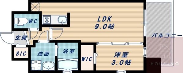 Attirant西三国の物件間取画像